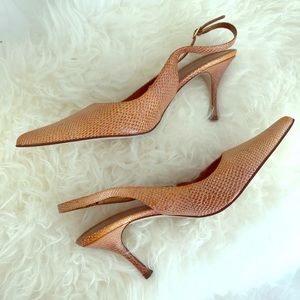 📍SOLD📍Anne Klein Pointed Toe Leather Sling Back